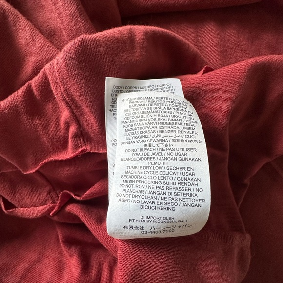 Hurley Rust Red Cotton Sundress T Back Maxi Dress Super Soft Comfortable Medium - Picture 13 of 14